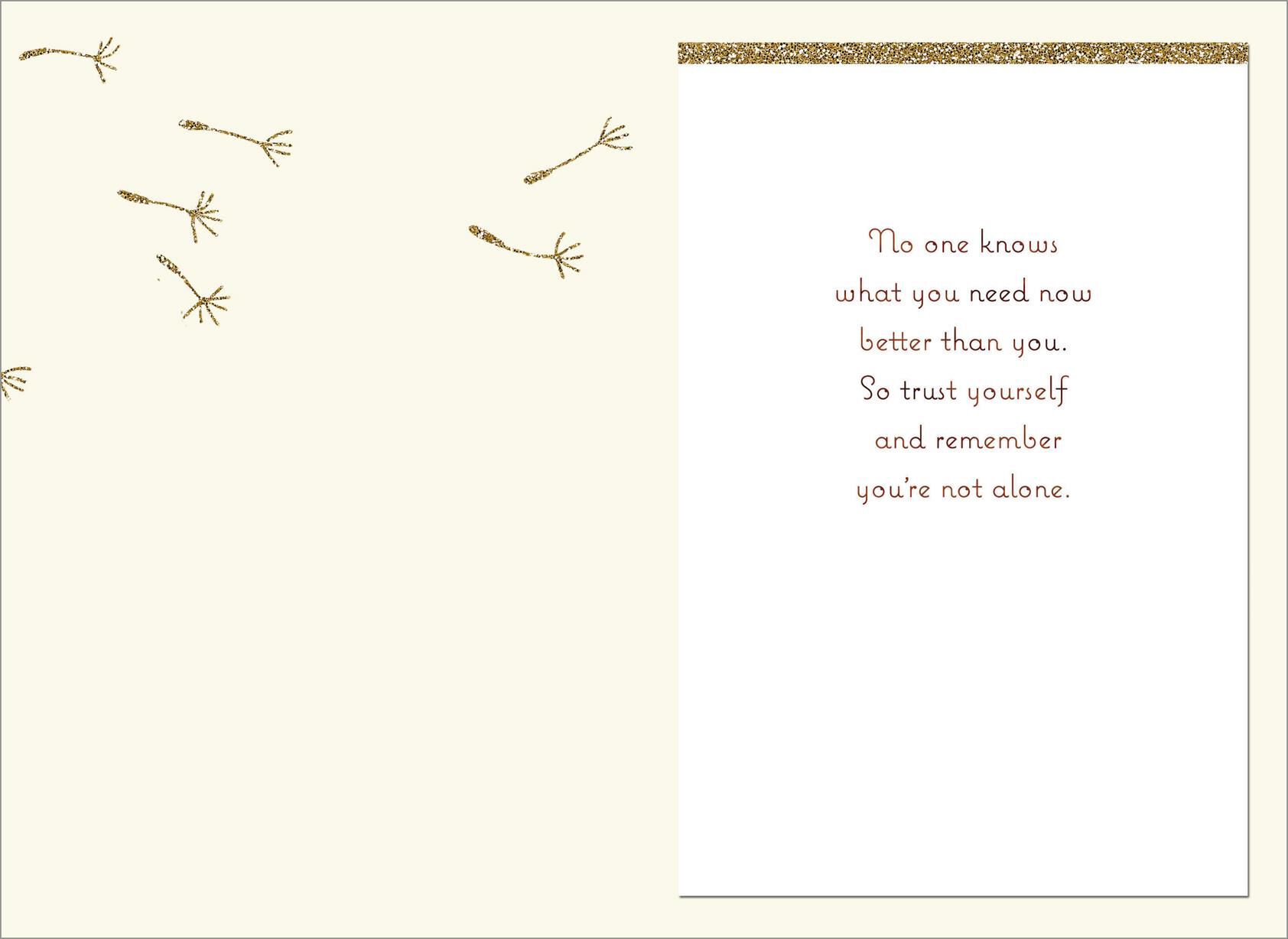 Dandelion Glitter Sympathy Card