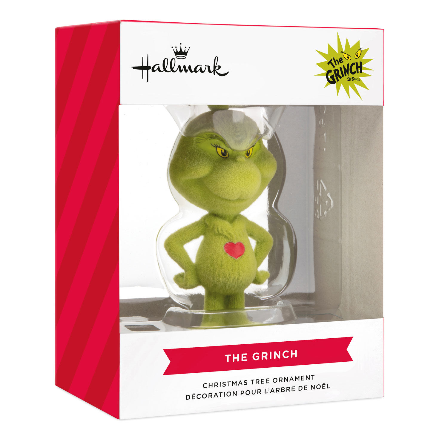 Grinch With Heart Christmas Ornament  image number 7