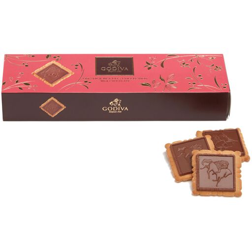 Godiva Lady Godiva Milk Chocolate Biscuits, 12 pieces, 
