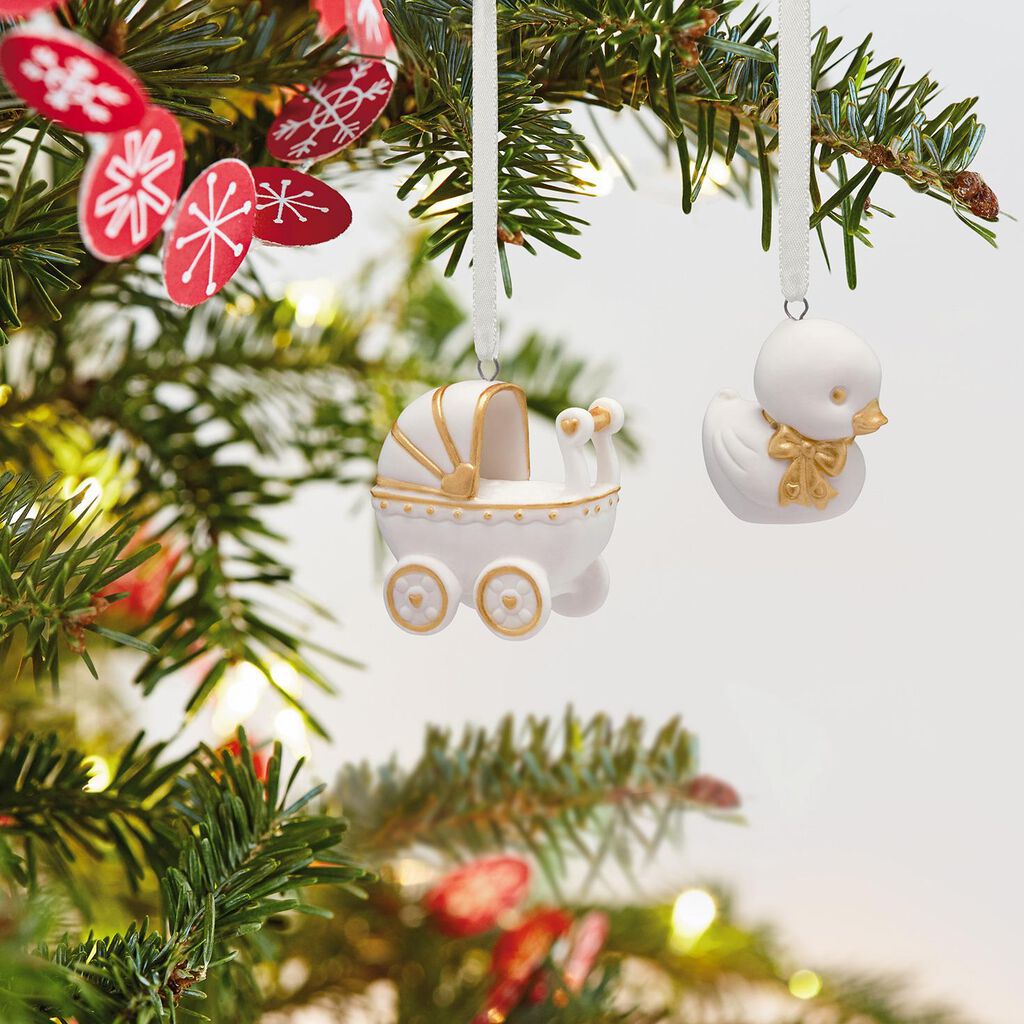mini welcome baby porcelain ornaments set of 4 keepsake ornaments