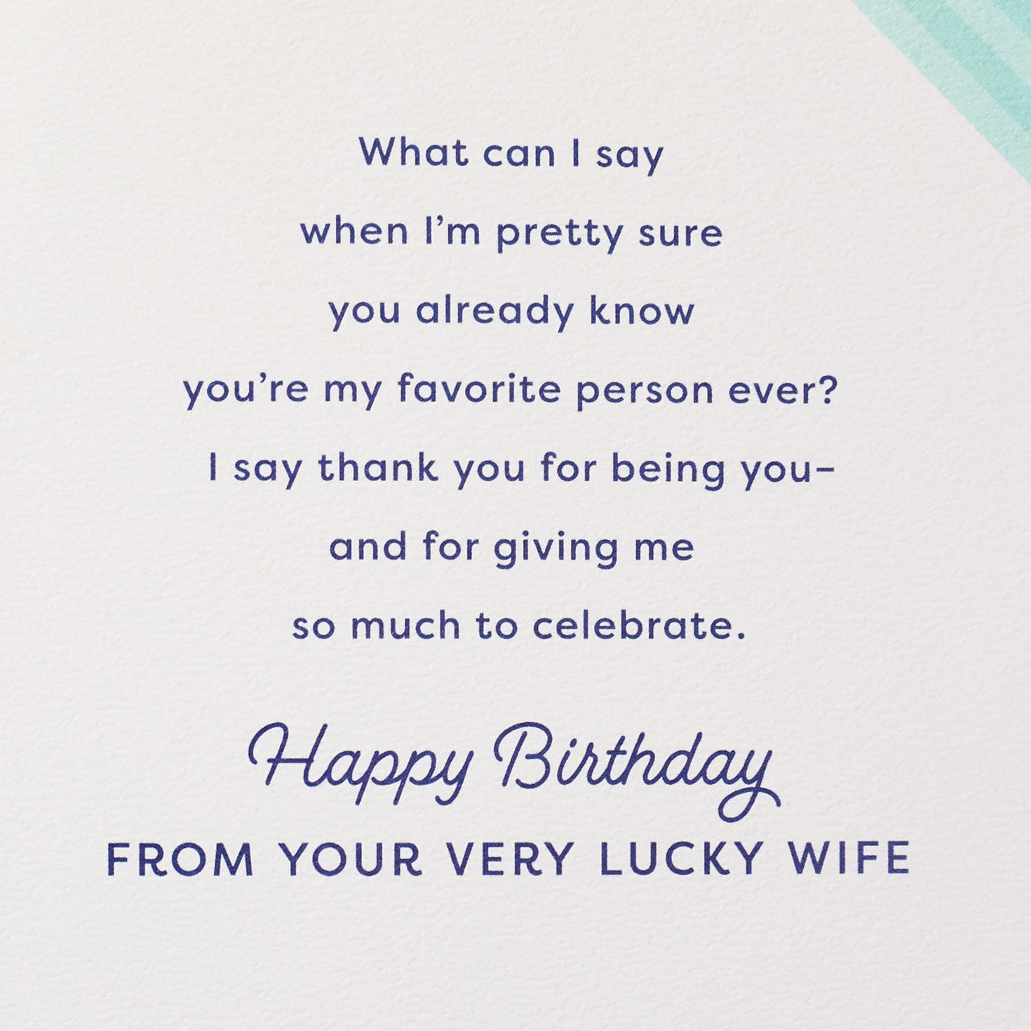 Thanks for Being You Birthday Card for Husband From Wife for only USD 7.59 | Hallmark
