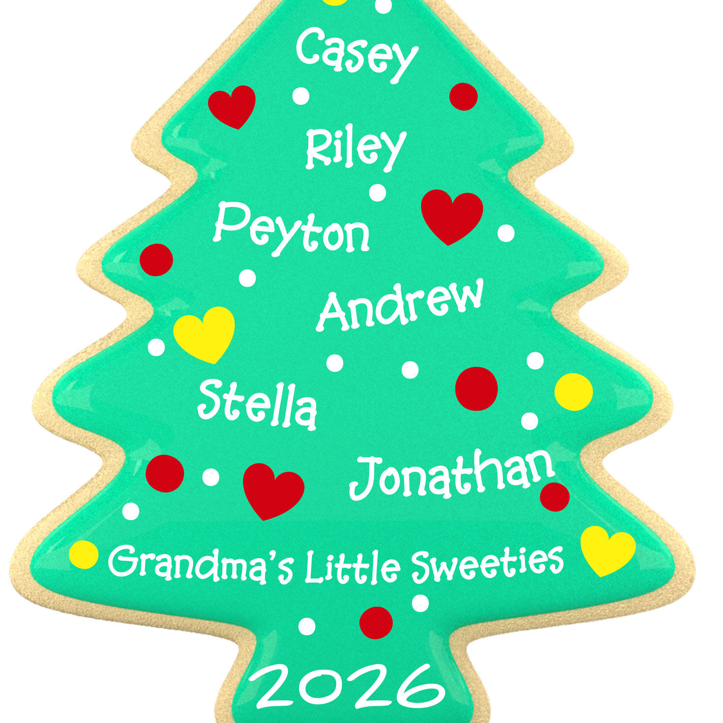 Sweet Memories Cookie Tree Personalized Keepsake Ornament closeup view image number 5