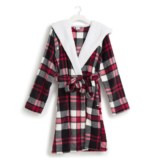 Vera Bradley Cozy Life Robe in Fireplace Plaid, 