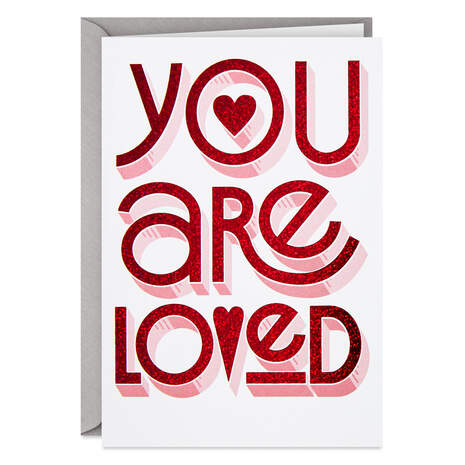 You Are Loved Valentine's Day Card, , large
