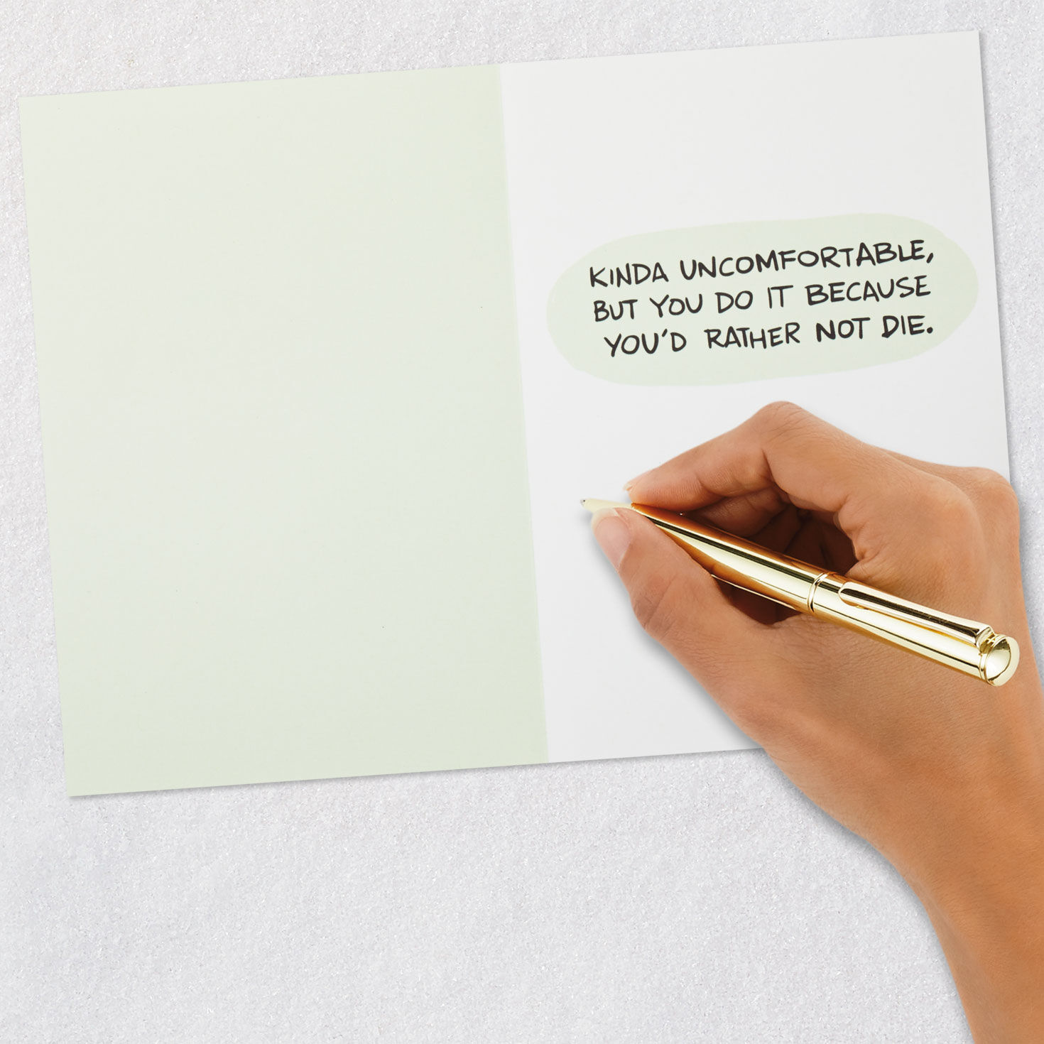 Kinda Uncomfortable Funny Birthday Card, , large image number 6