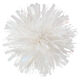Iridescent and White Pom-Pom Gift Bow, 5.5"