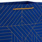 13" Gold Geometric on Navy Blue Large Gift Bag, , large image number 4