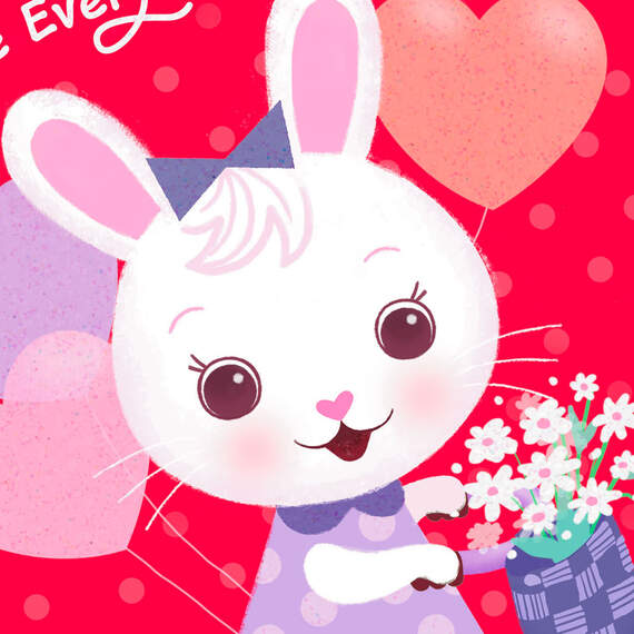 Sweet, Fun and Cute Valentine's Day Card for Granddaughter, , large image number 4