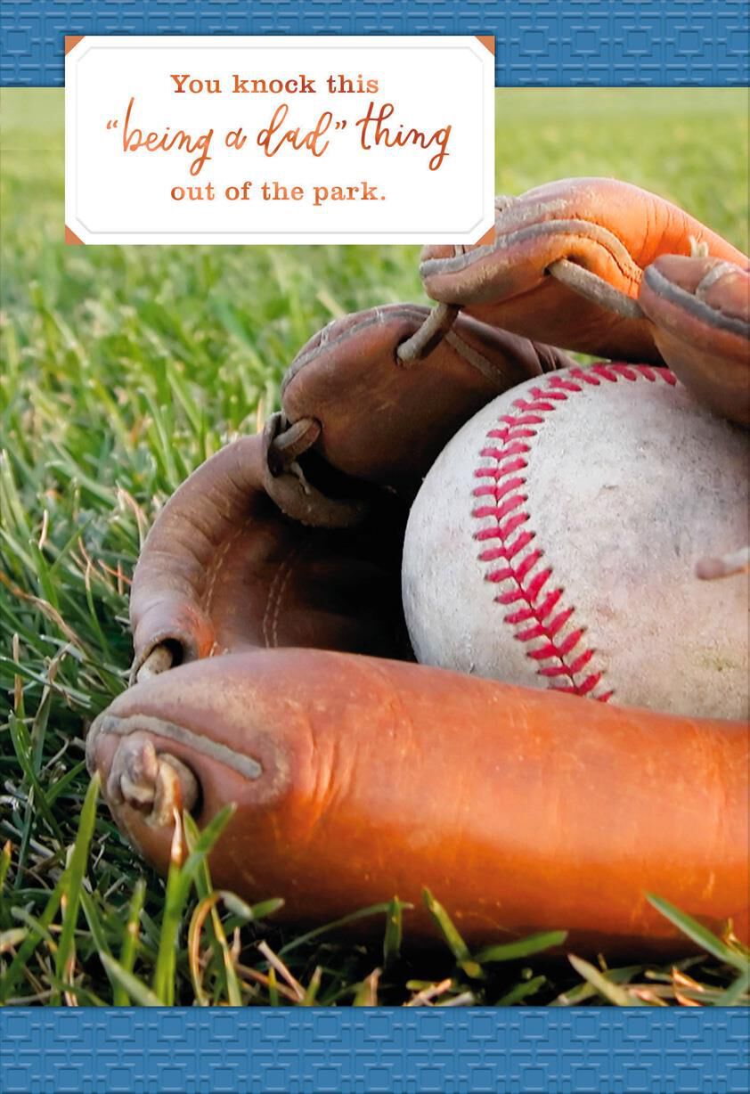 Baseball Glove Father's Day Card