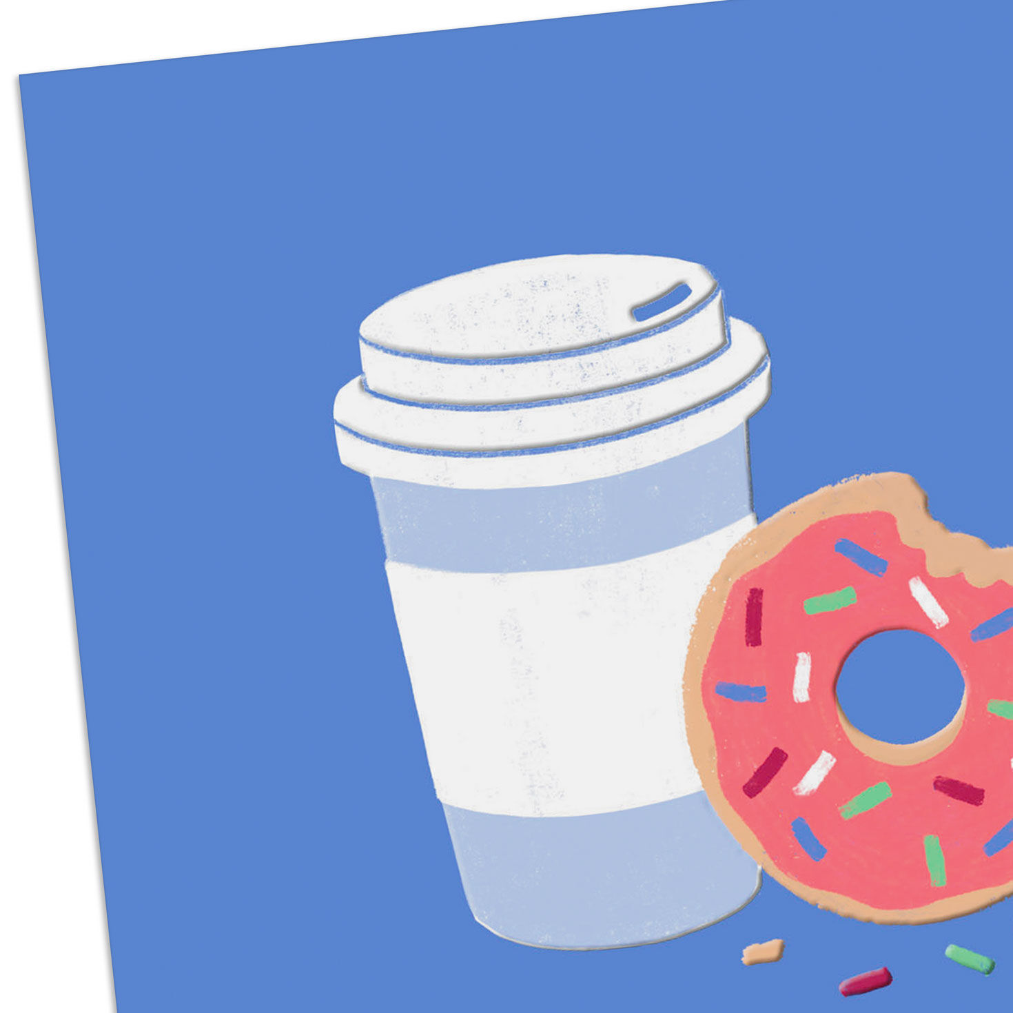 Donut and Coffee Administrative Professionals Day Card Card Front Detail image number 4