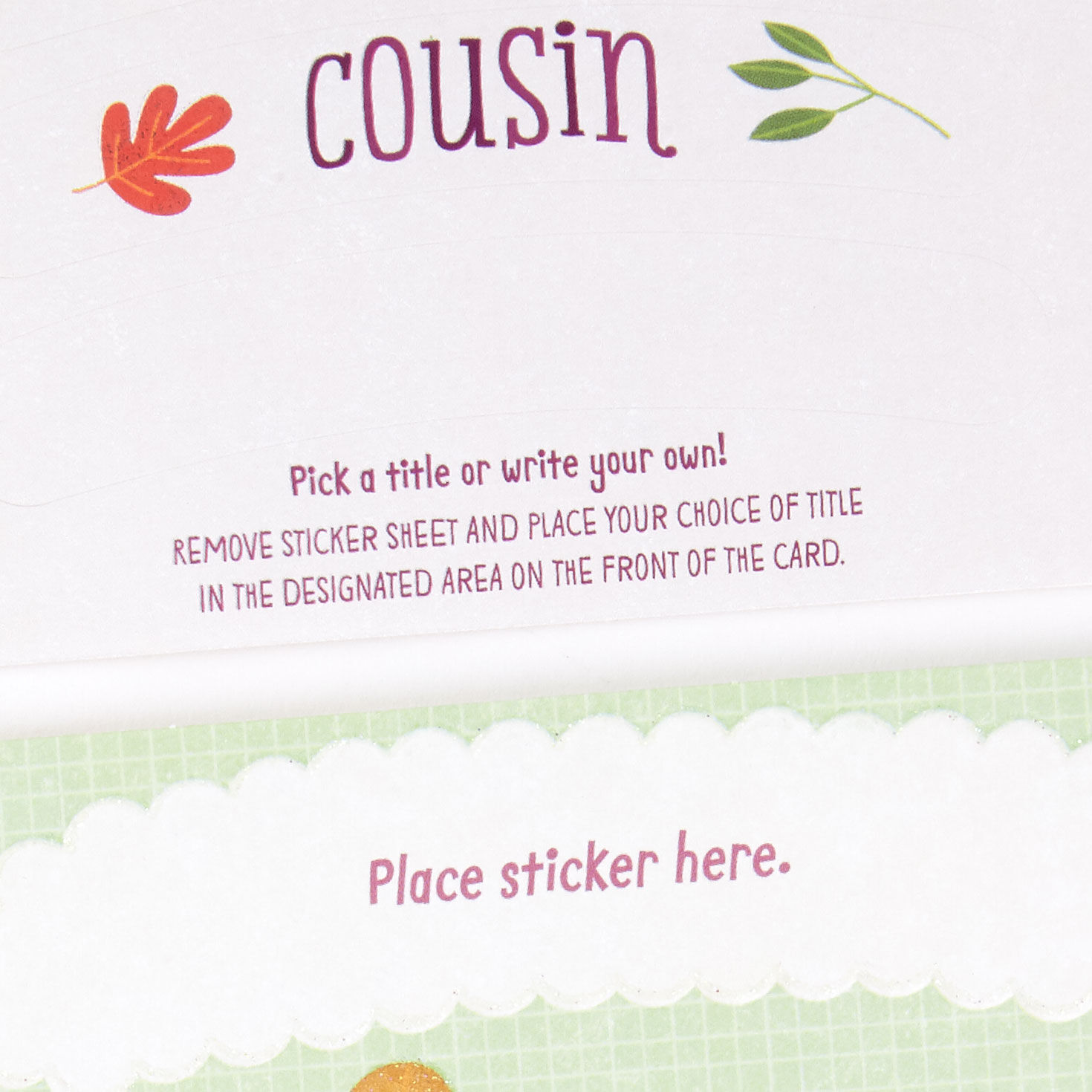 Customizable Baby's First Thanksgiving Card With Relative Stickers