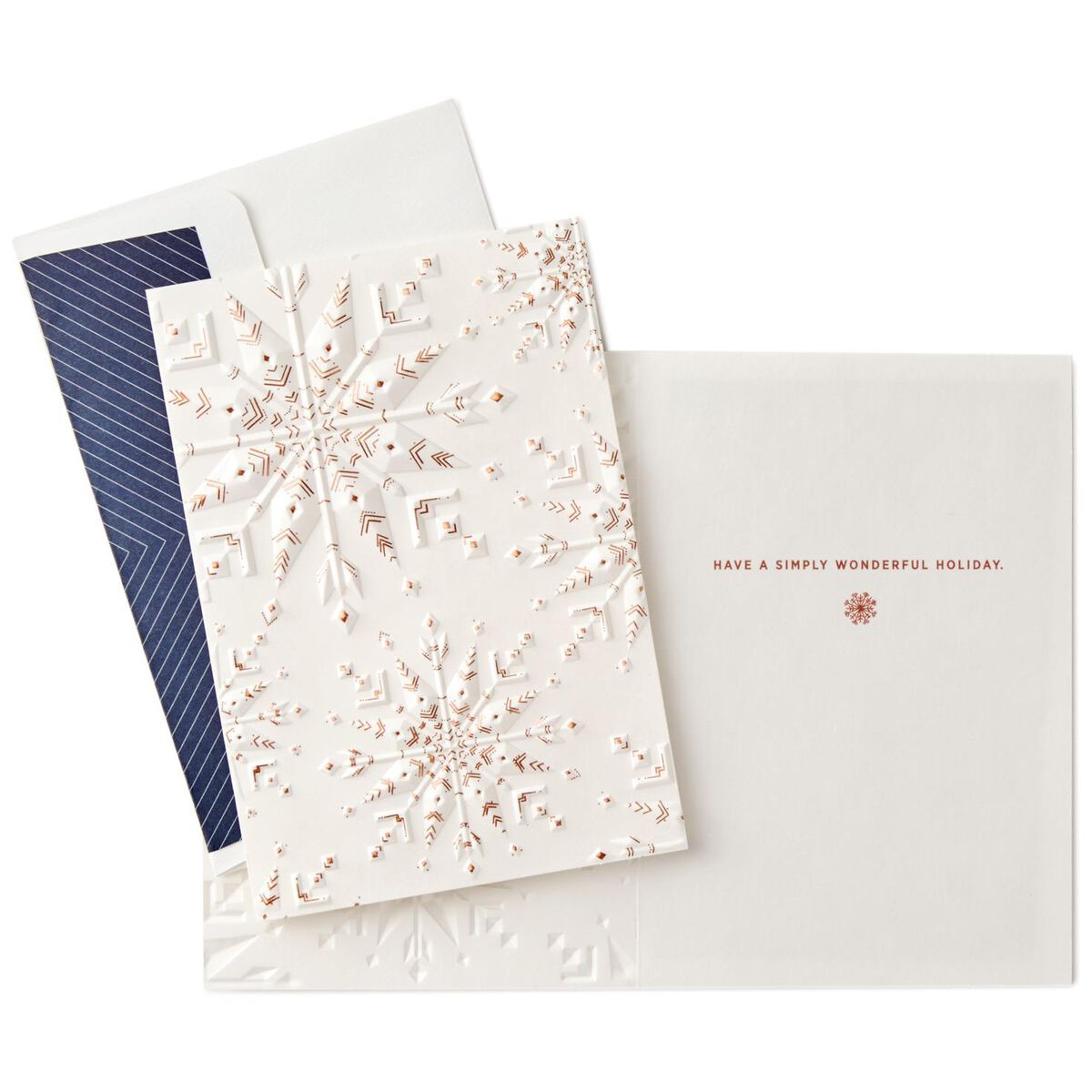 Embossed Snowflakes Christmas Cards, Box of 8 Boxed Cards Hallmark