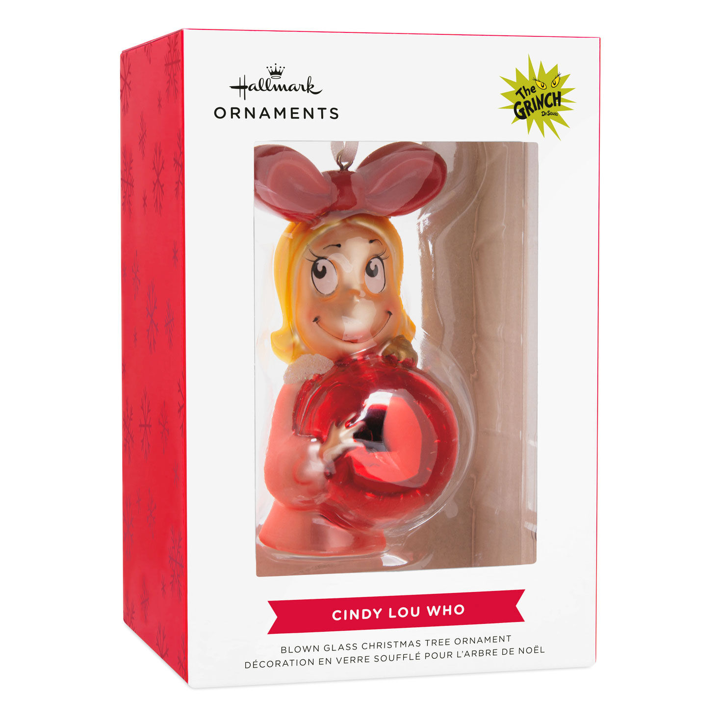 Dr. Seuss's How the Grinch Stole Christmas!™ Cindy-Lou Who With Ornament Blown Glass Hallmark Ornament for only USD 11.49 | Hallmark