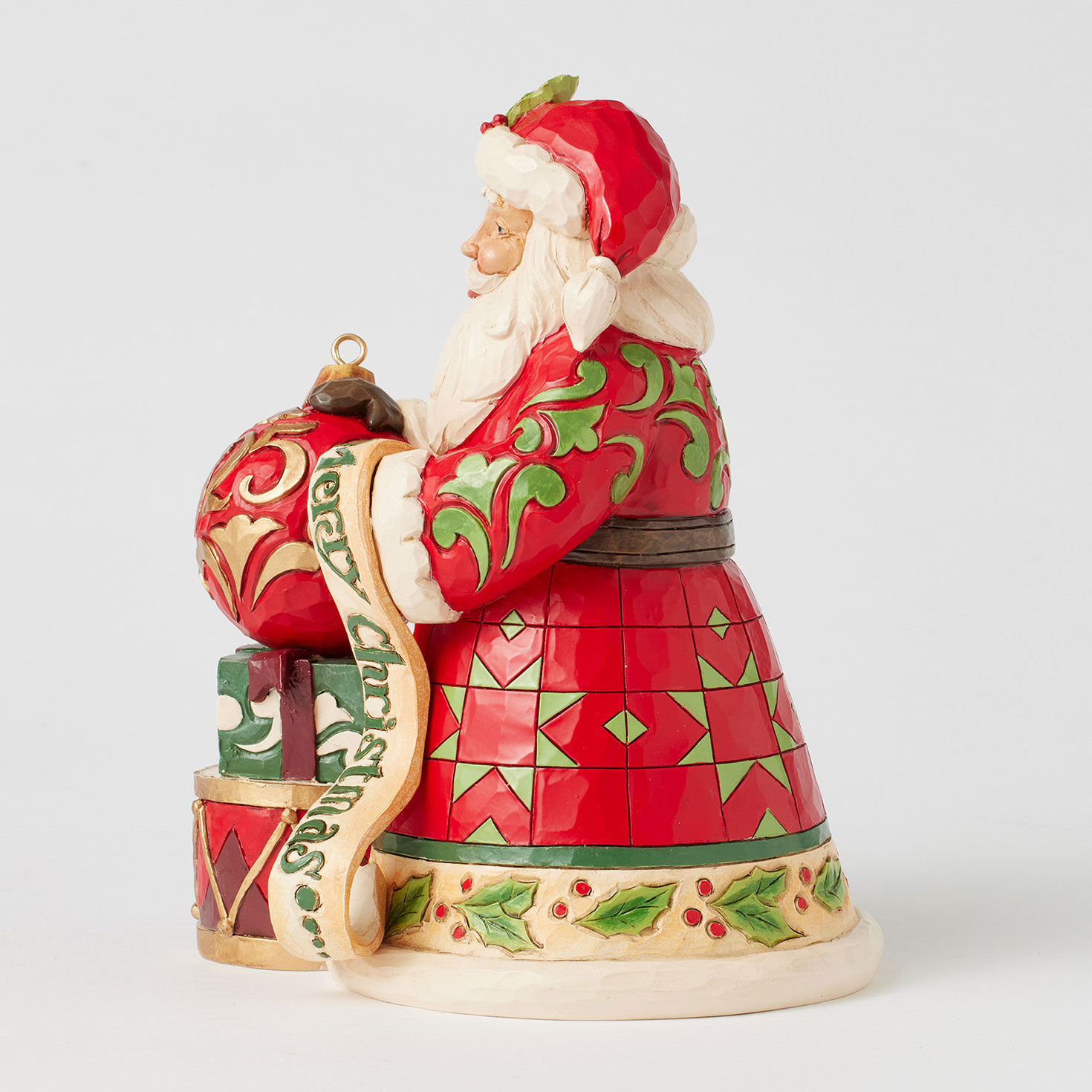 Jim Shore 2025 Dated Hallmark Exclusive Santa Figurine side image number 3