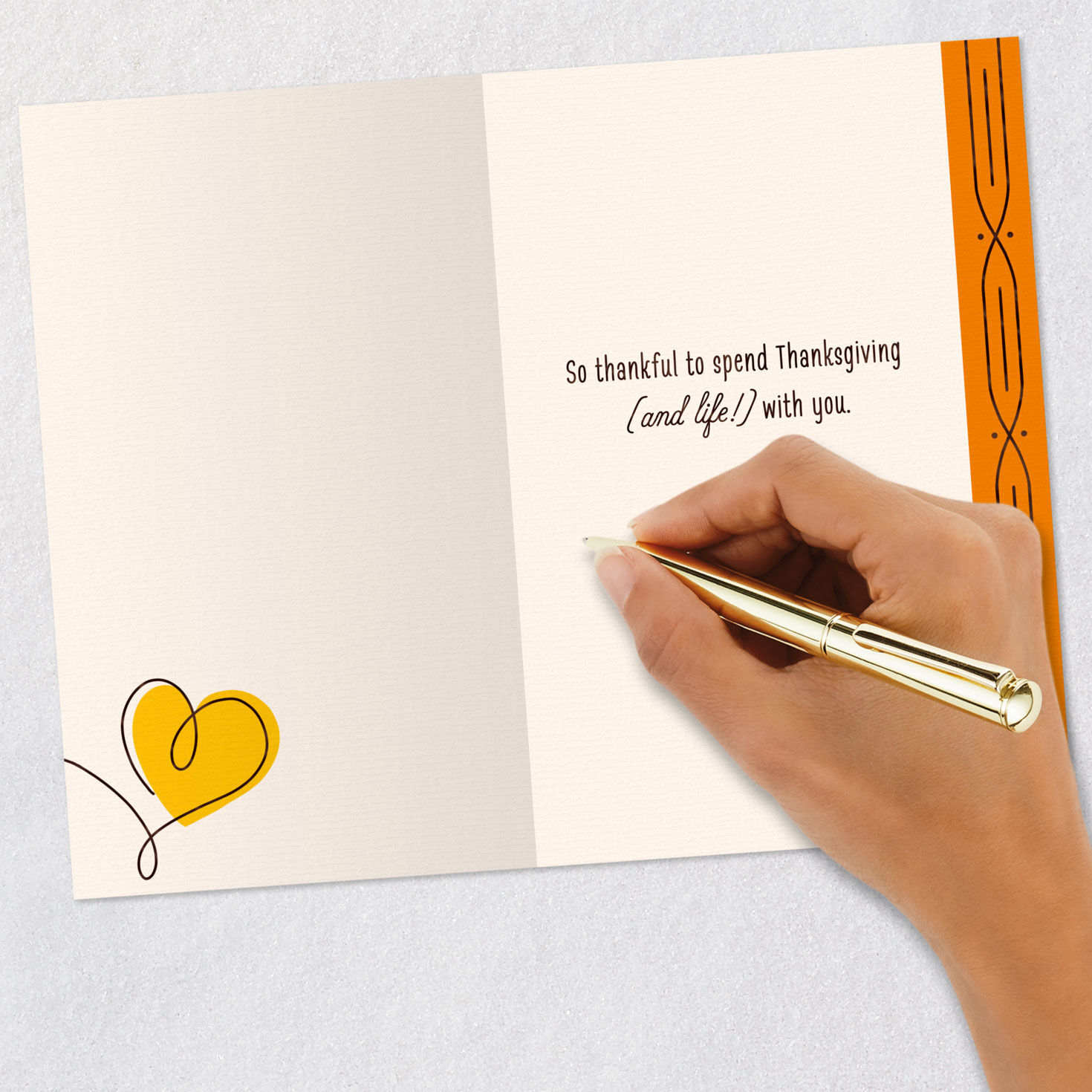 Grateful, Happy Heart Thanksgiving Card for Husband for only USD 3.59 | Hallmark