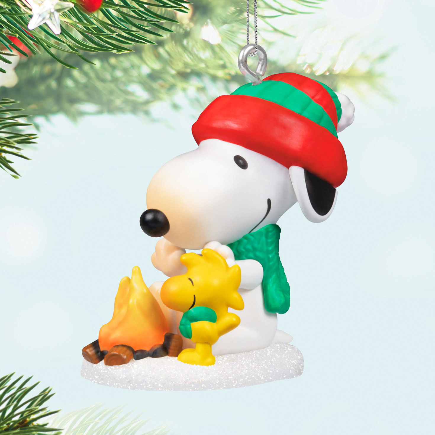 Mini Peanuts Winter Fun With Snoopy Ornament 1.02 Keepsake Ornaments Hallmark