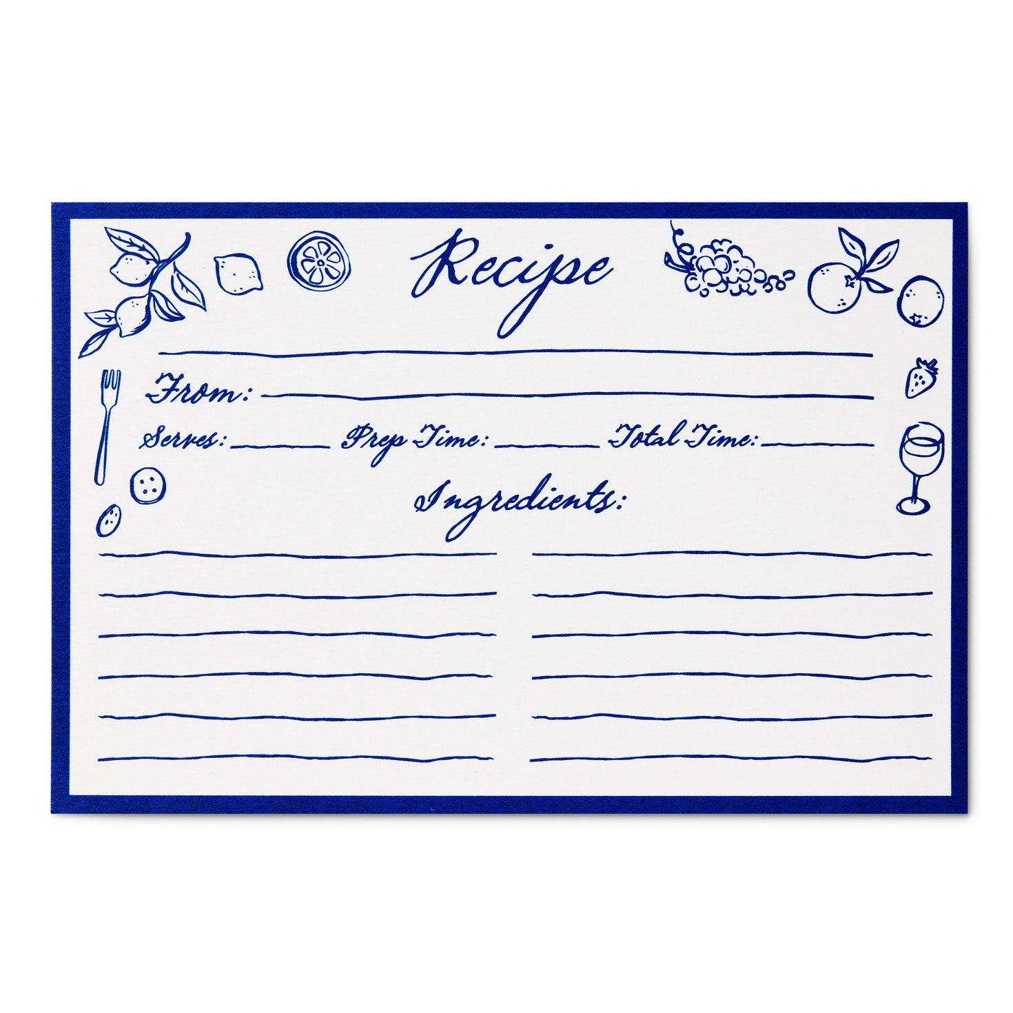 Food for the Table Recipe Cards front flat image number 2