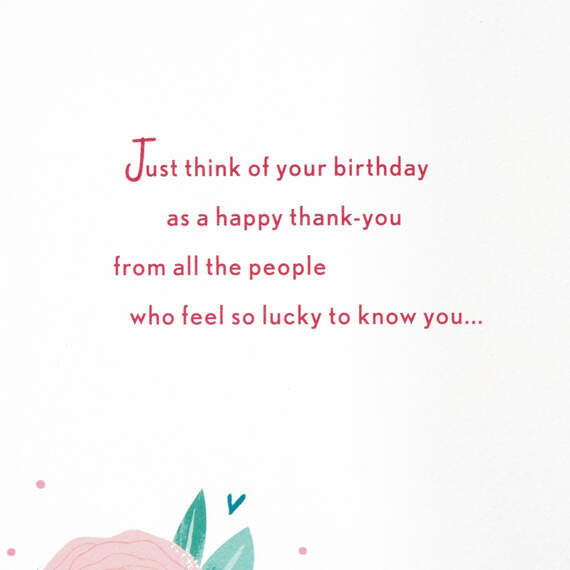 So Lucky to Know You Birthday Card, , large image number 2