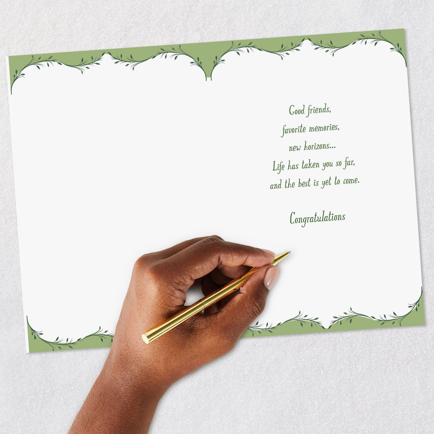 Pedestal and Globe High School Graduation Card Signing card image number 6