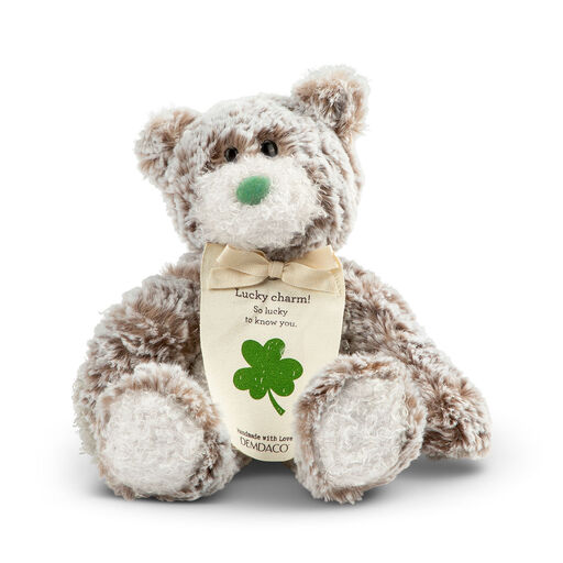 Demdaco Lucky Mini Giving Bear, 8.5", 