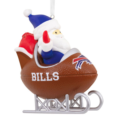 NFL Buffalo Bills Santa Football Sled Hallmark Ornament, 