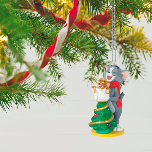 Tom and Jerry™ Decorating the Tree Ornament, 
