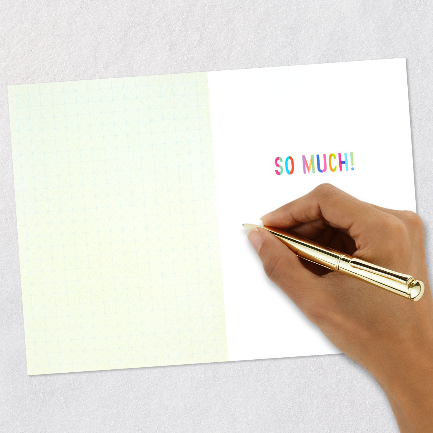 Colorful Lettering With Arrows Thank-You Card Signing card image number 6