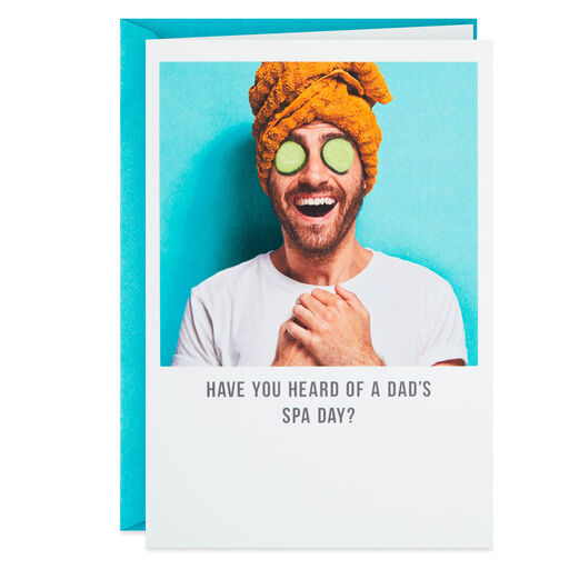 Dad's Spa Day Funny Father's Day Card, 