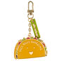 Enameled Metal Taco Keychain With Pun  image number 1