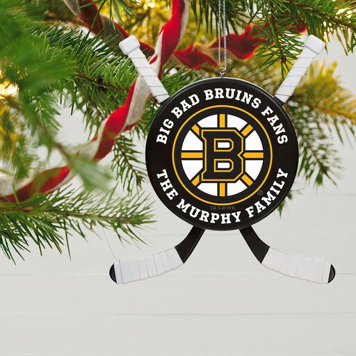 NHL Hockey Personalized Ornament, Boston Bruins®, 