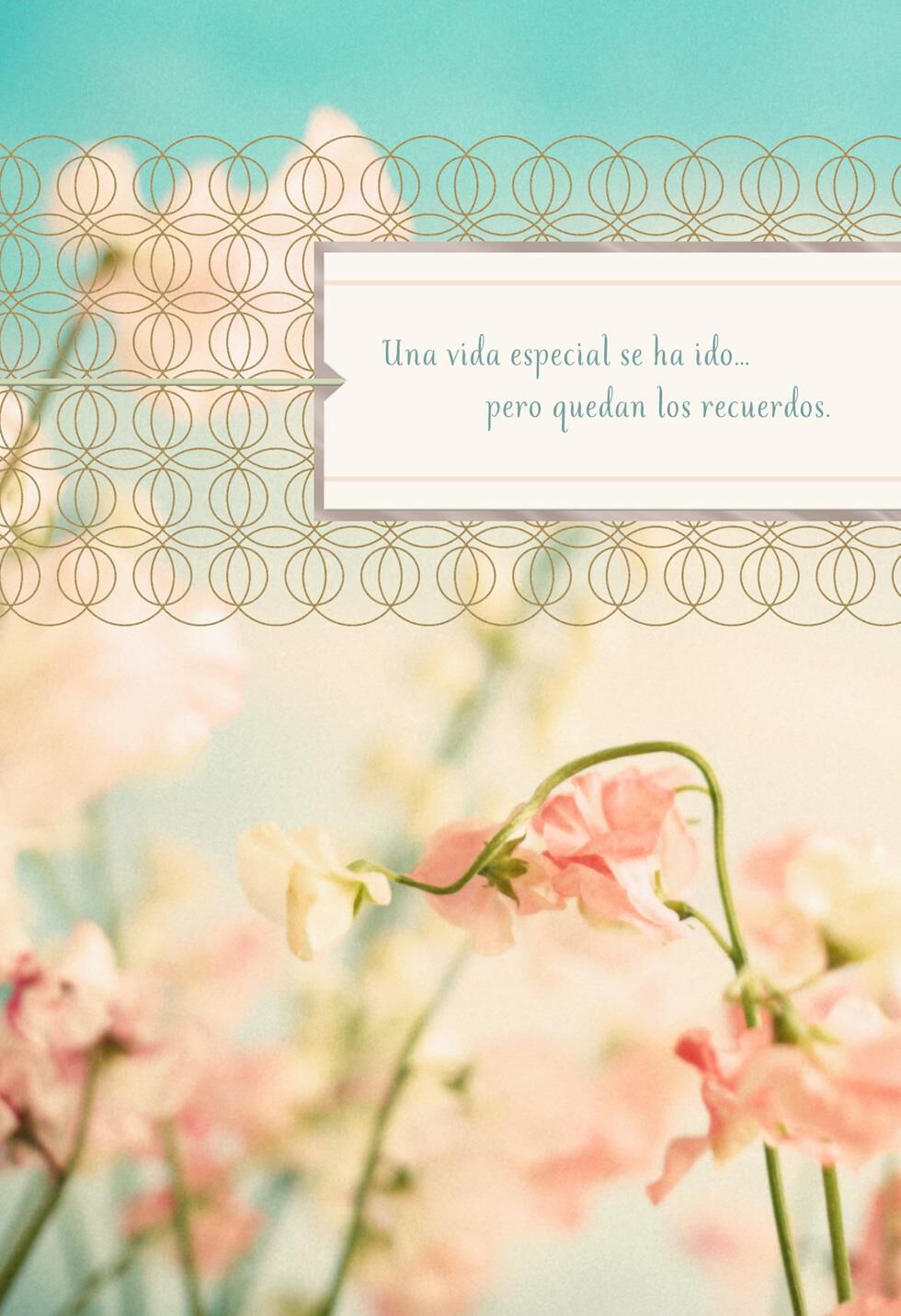 Peace and Comfort Spanish-Language Religious Sympathy Card