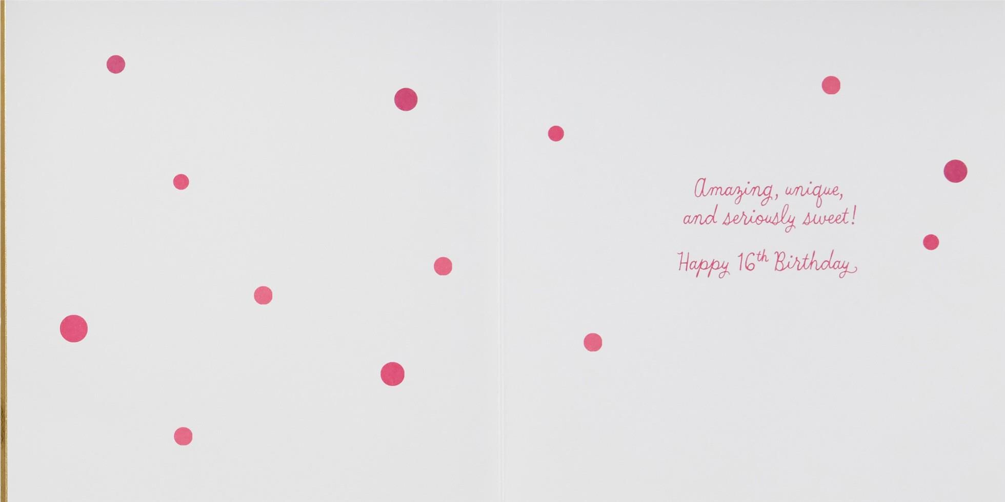 Sweet and Sequined 16 Birthday Card