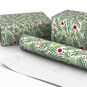 Pine Branches and Dots Holiday Wrapping Paper Wrapped pkg image number 2