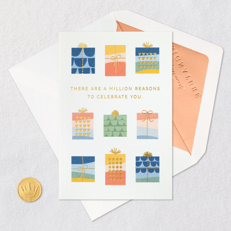 A Million Reasons to Celebrate You Birthday Card, , large image number 5