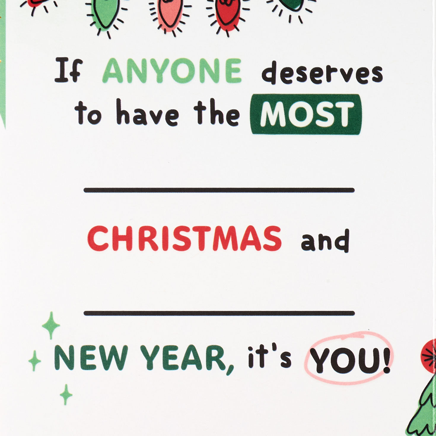 Penguin Fill in Blank Granddaughter Christmas Card Sentiment image number 2