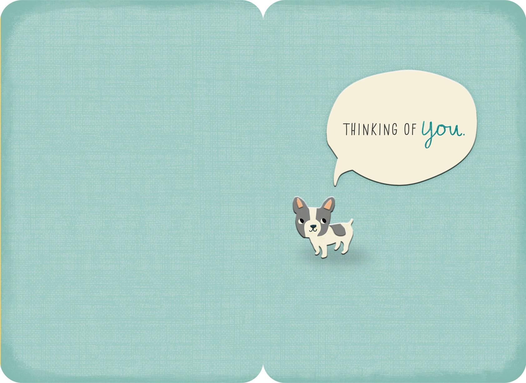 Little Dog Thinking of You Card