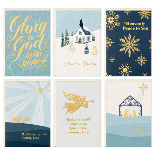 Heavenly Blessings Boxed Christmas Cards Assortment, Pack of 36, 