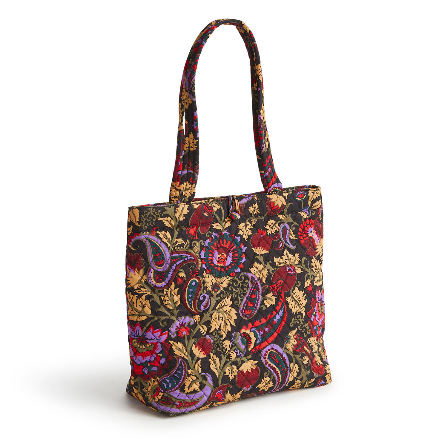 Small Original Tote in Brown Paisley Floral  image number 1