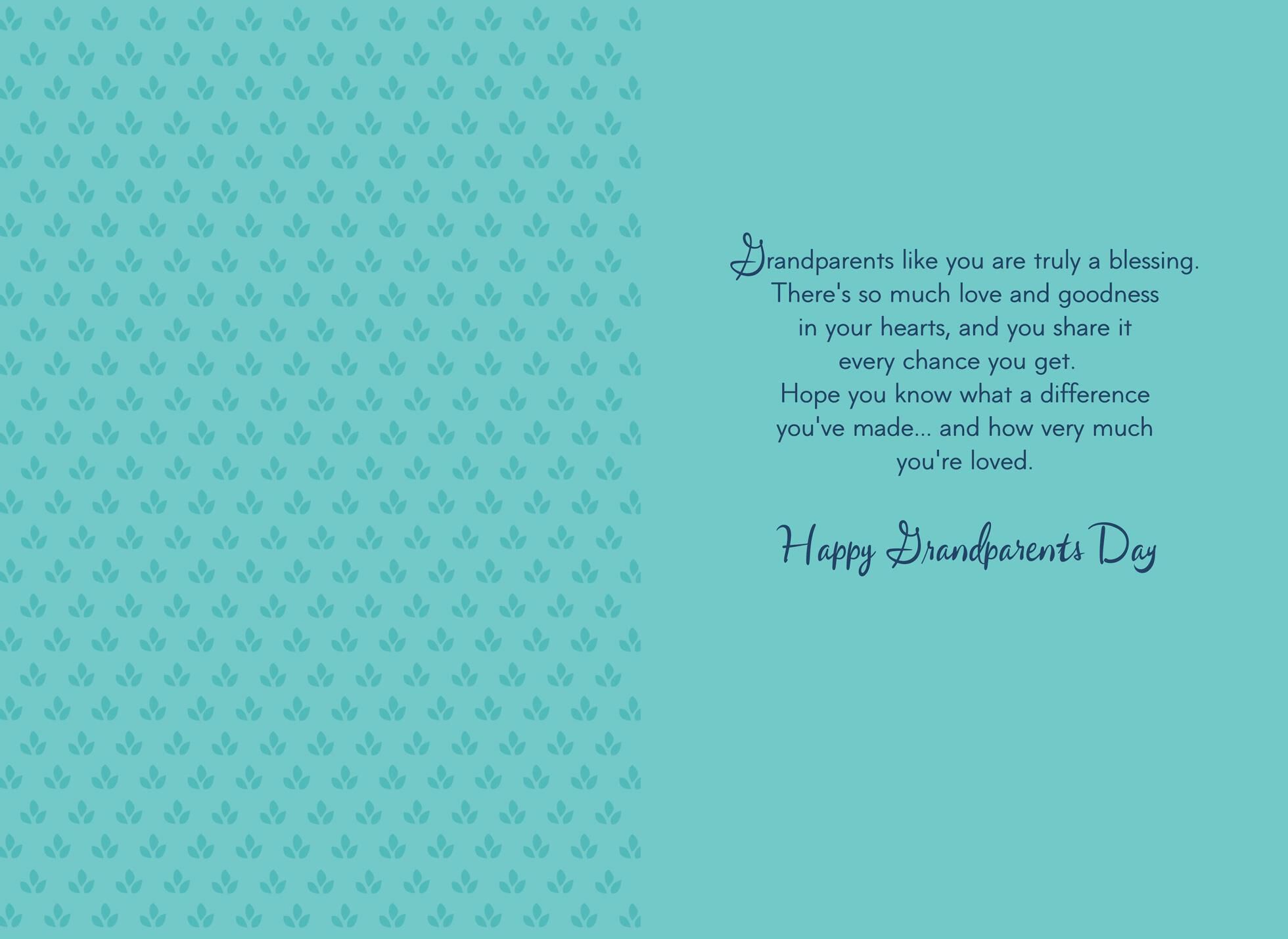 Blessed By You Grandparents Day Card