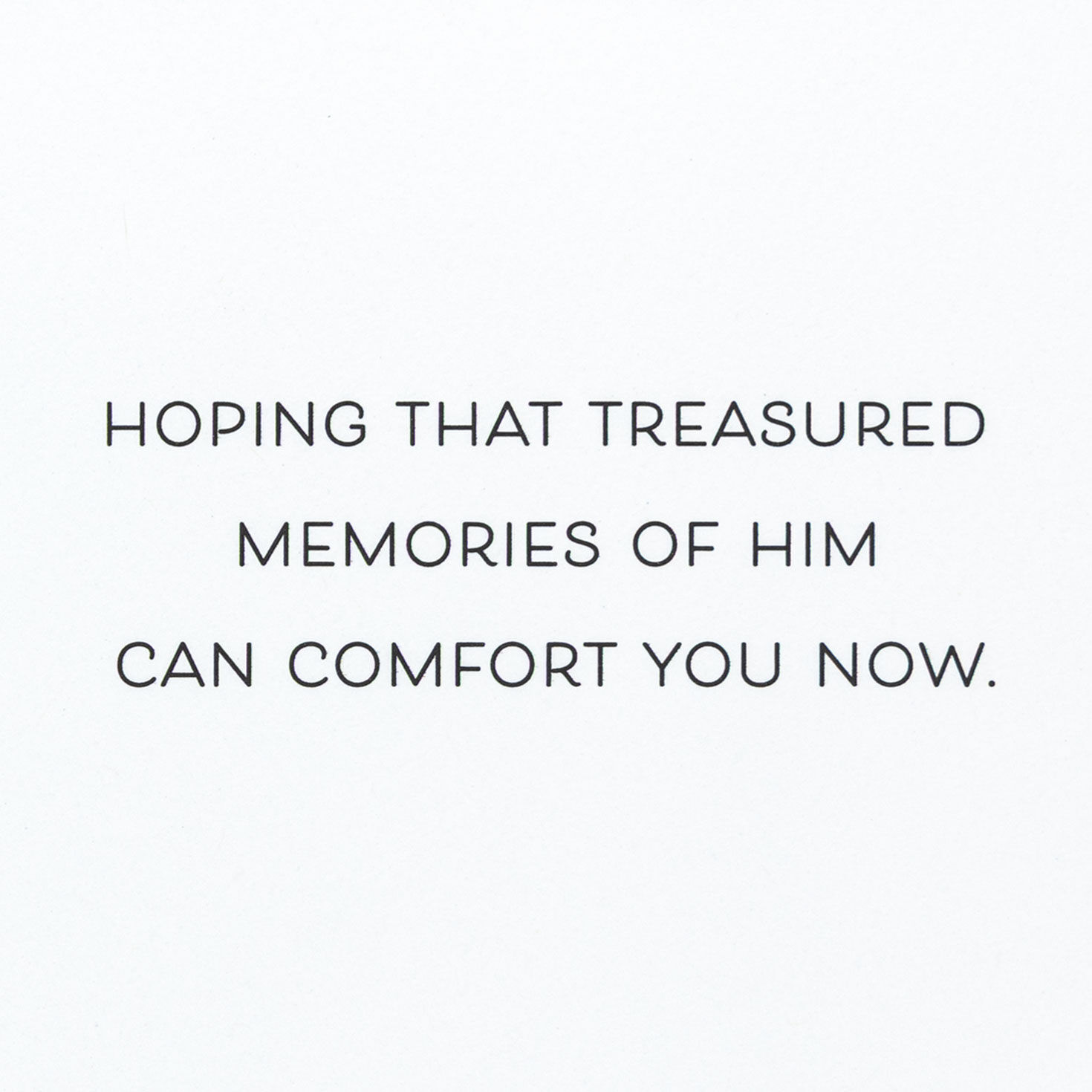 Green and Gold Leaves Grandfather Sympathy Card Sentiment image number 3