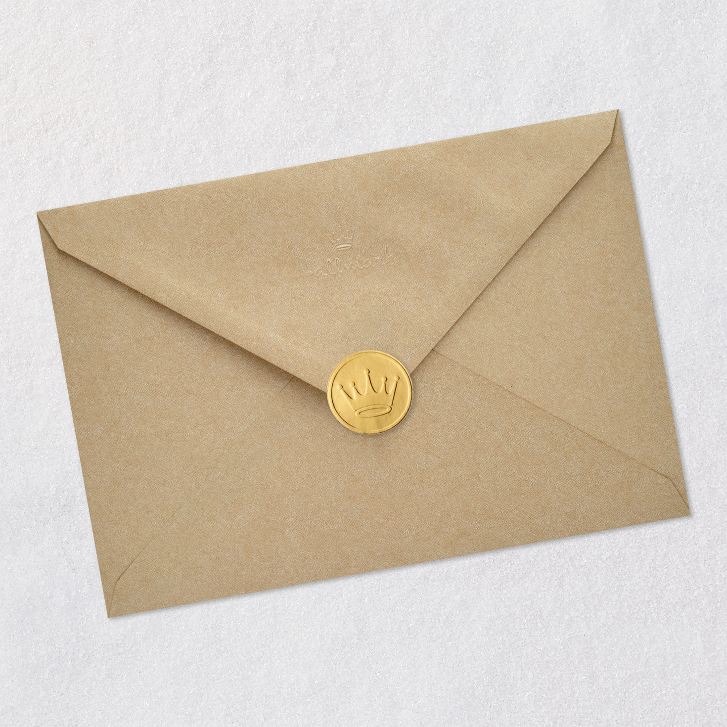 Cozy Fireplace and Mantel Thanksgiving Card Envelope Back with Seal image number 8