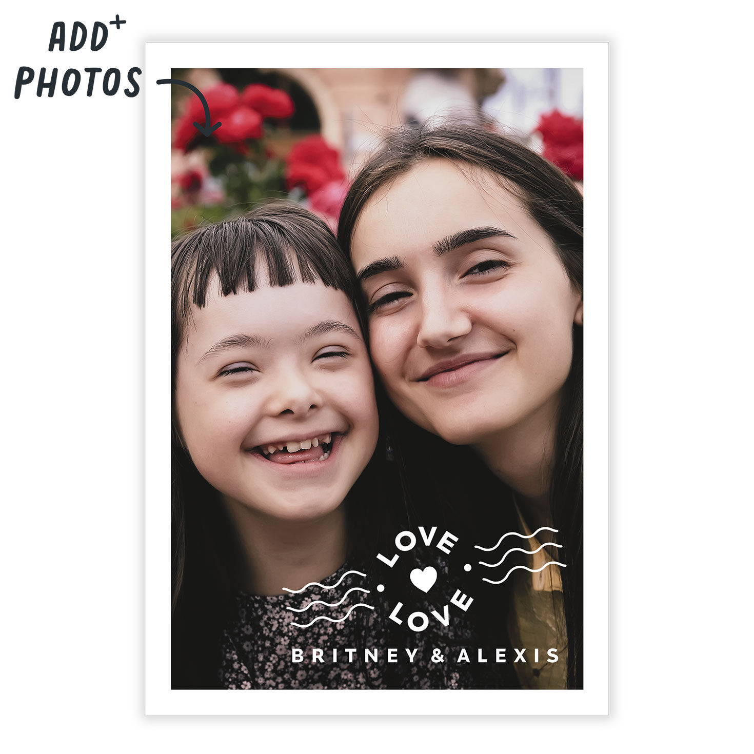 Personalized Heart Postmark Love Photo Card  image number 2