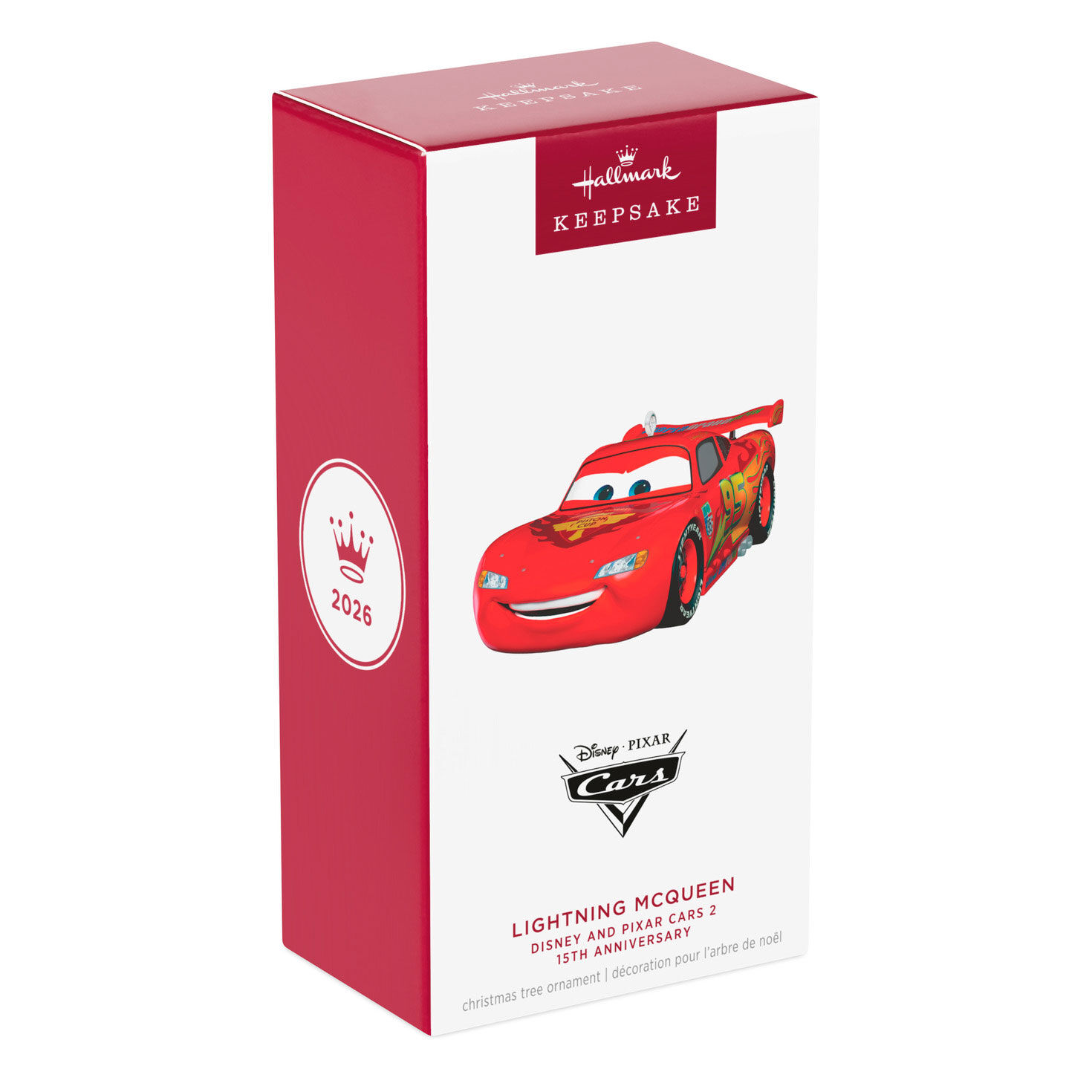 Disney/Pixar Cars 2 15th Anniversary Lightning McQueen Metal Ornament ...
