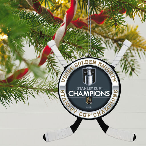 NHL® Vegas Golden Knights® 2023 Stanley Cup® Champions Hockey Ornament, 