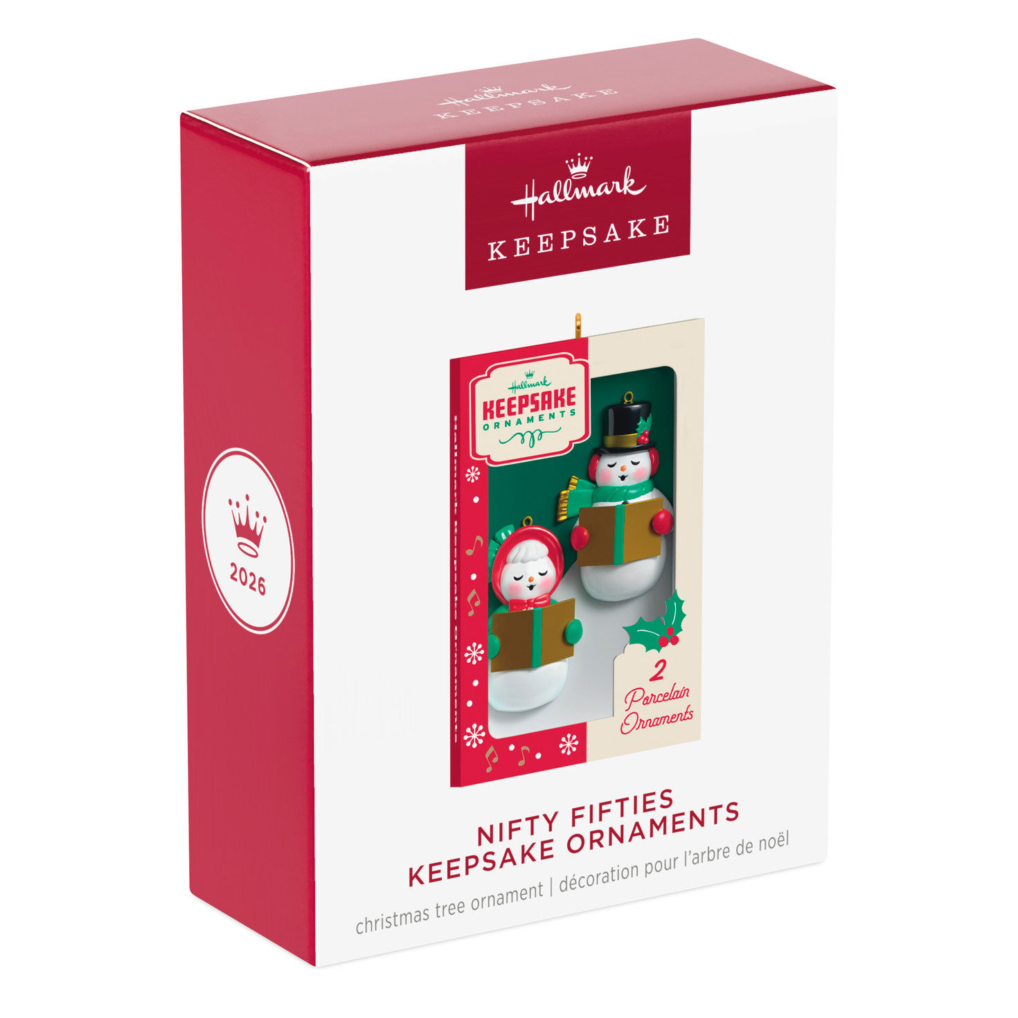 Vintage Snowman Ornaments Keepsake Ornament Package Front image number 7