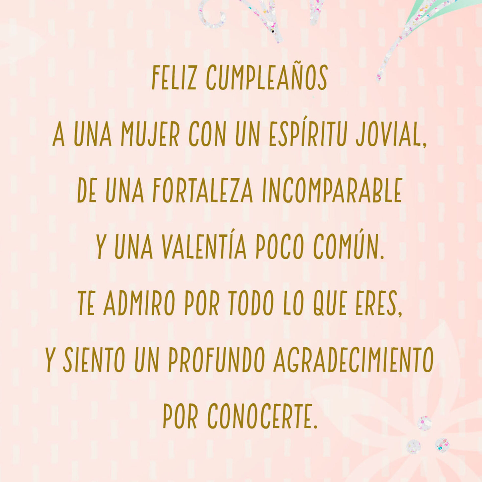 You're a Beautiful, Bold Woman SpanishLanguage Birthday