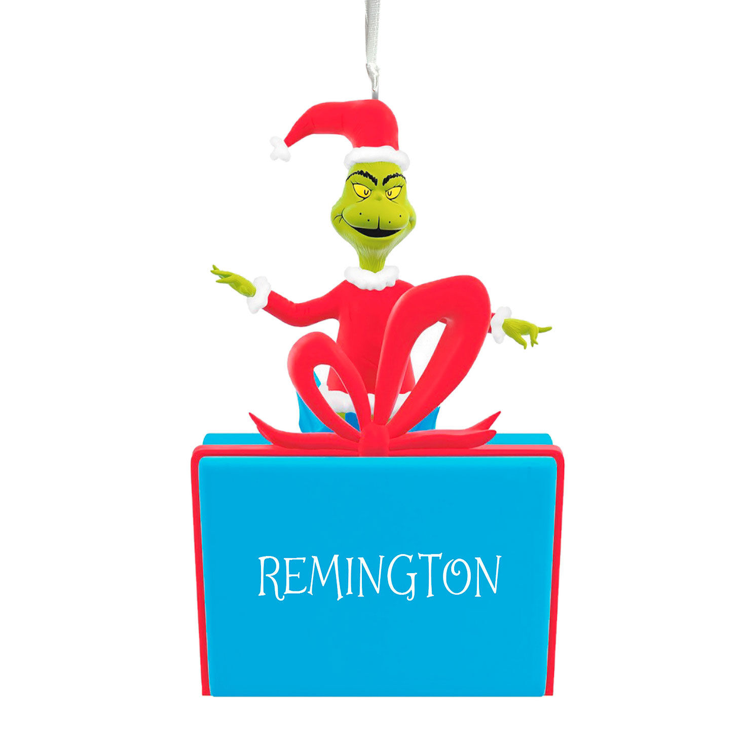 Dr. Seuss's How the Grinch Stole Christmas!™ on Present Personalized Ornament, Custom Text