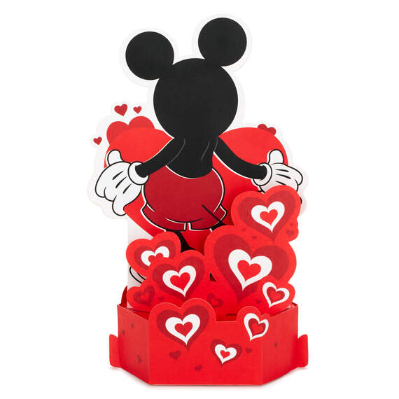 Disney Mickey Mouse Love You Musical 3D Pop-Up Love Card With Light, , large image number 2