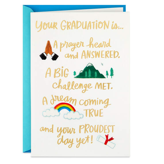 A Dream Coming True and a Proud Day Graduation Card