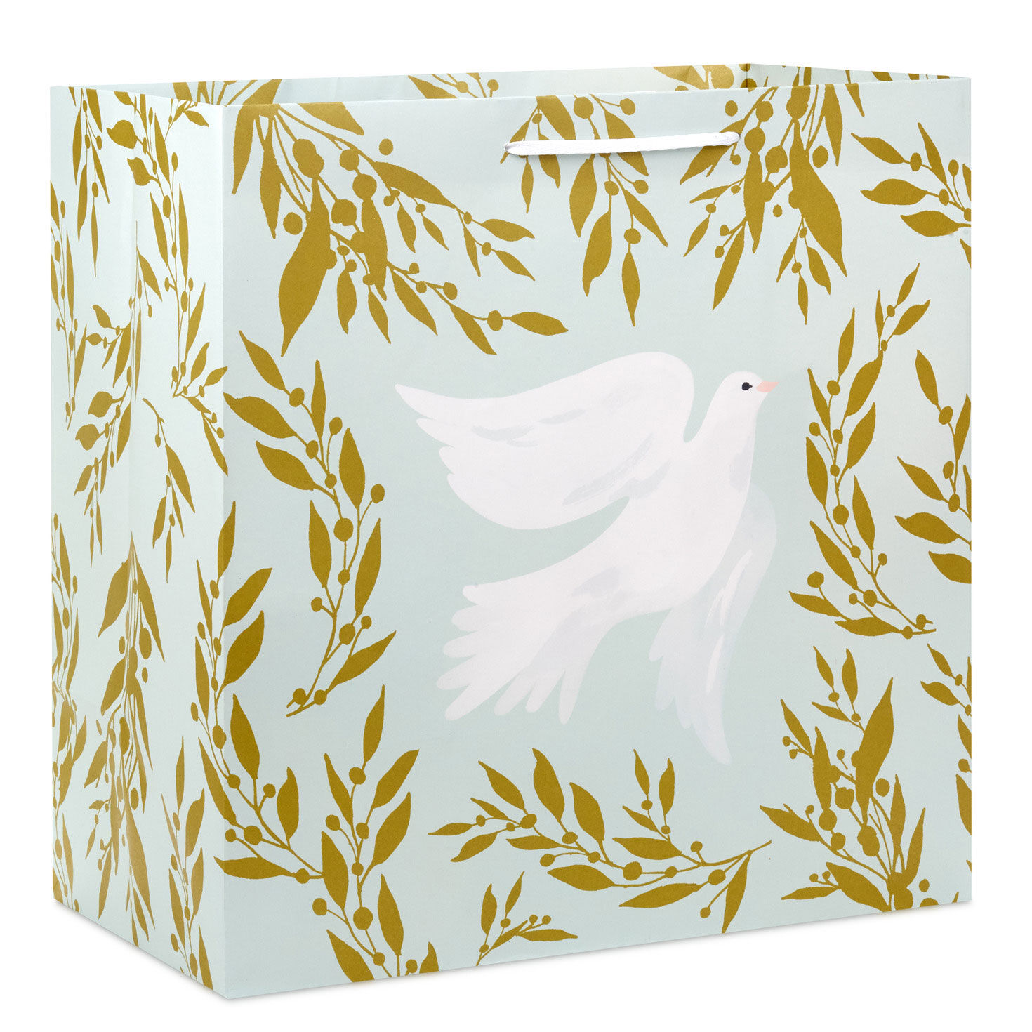 15" Dove on Light Sage Extra-Deep Holiday Gift Bag for only USD 5.49 | Hallmark